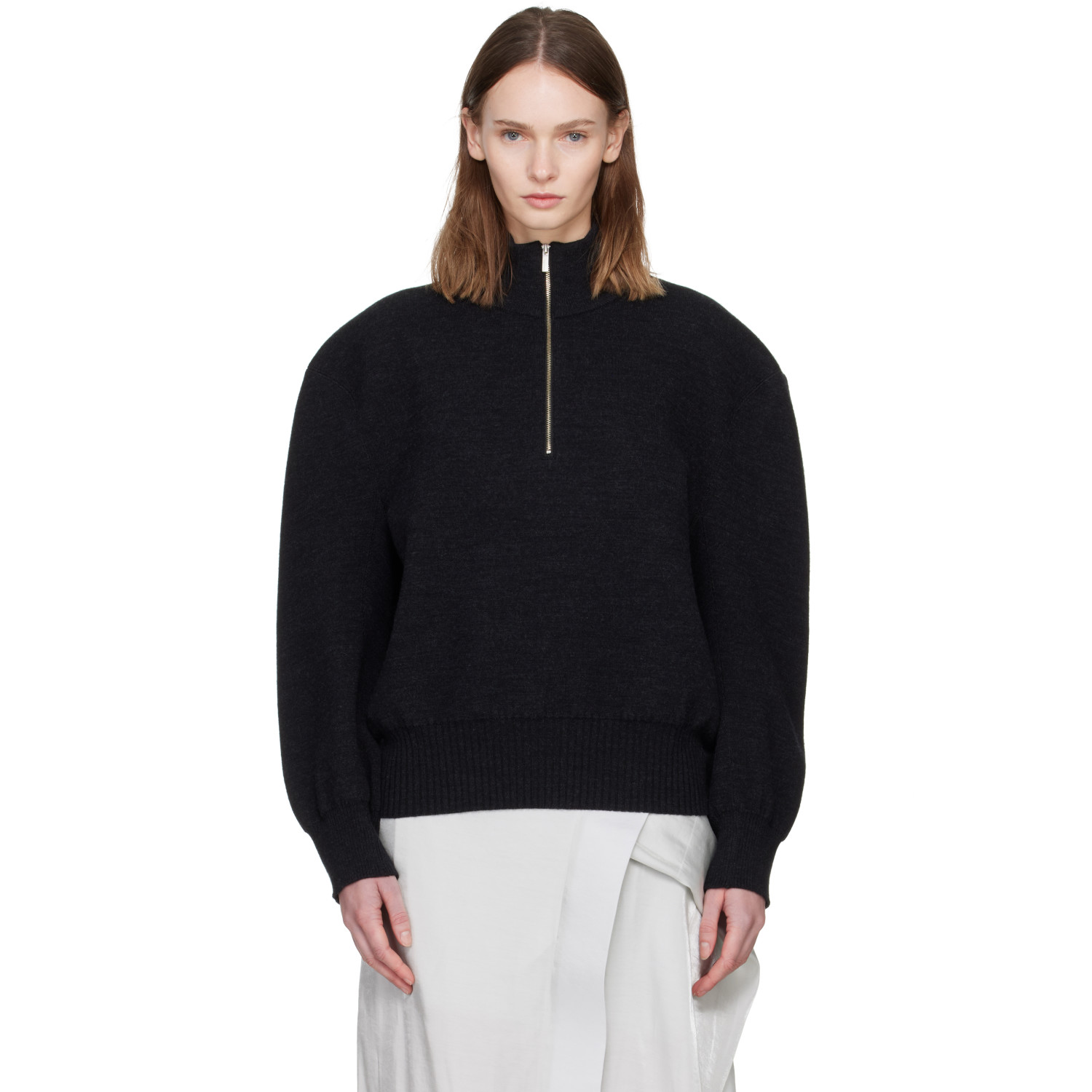 ISSEY MIYAKE Black Handsome Knit Sweater