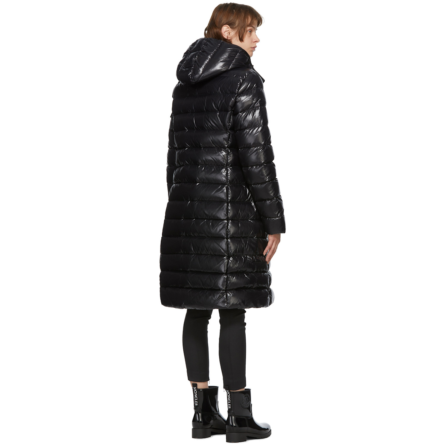  Moncler Black Down Moka Coat 
