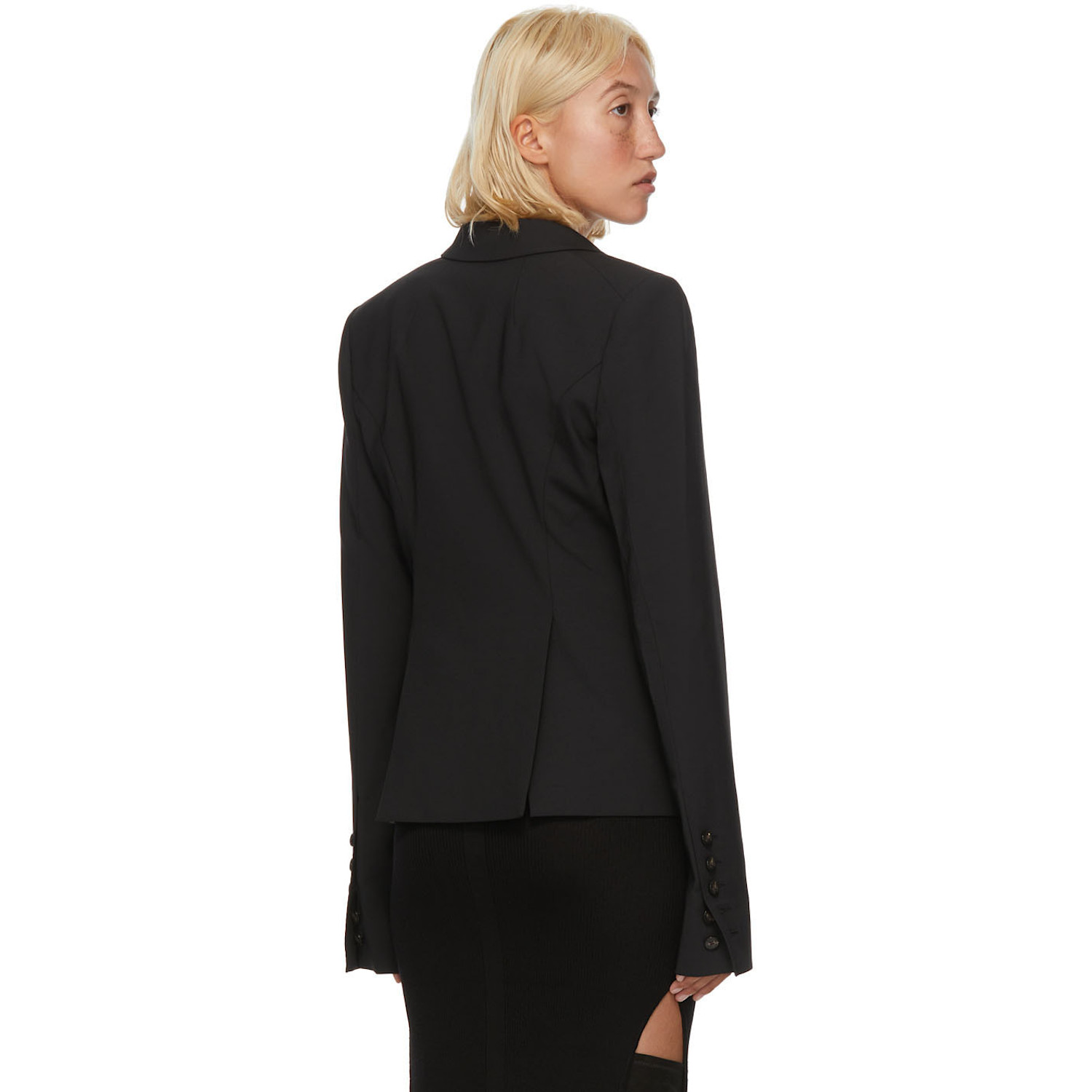  Rick Owens Black Wool Soft Blazer 
