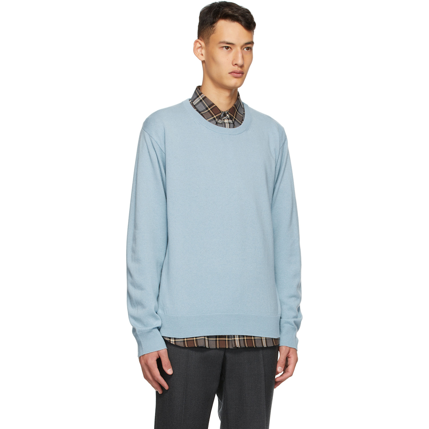  Dries Van Noten Blue Cashmere Sweater 