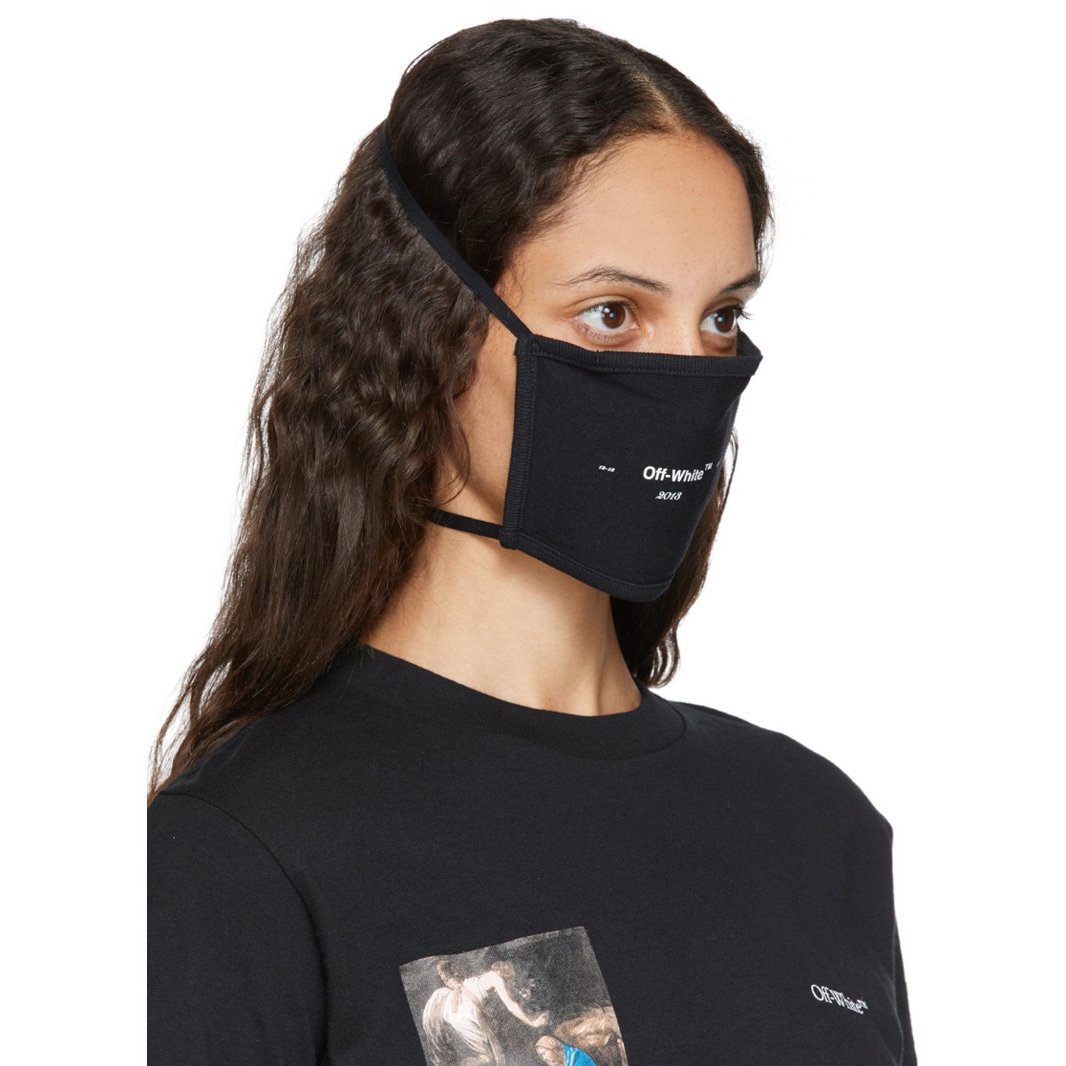  Off-white Black Logo Mask 