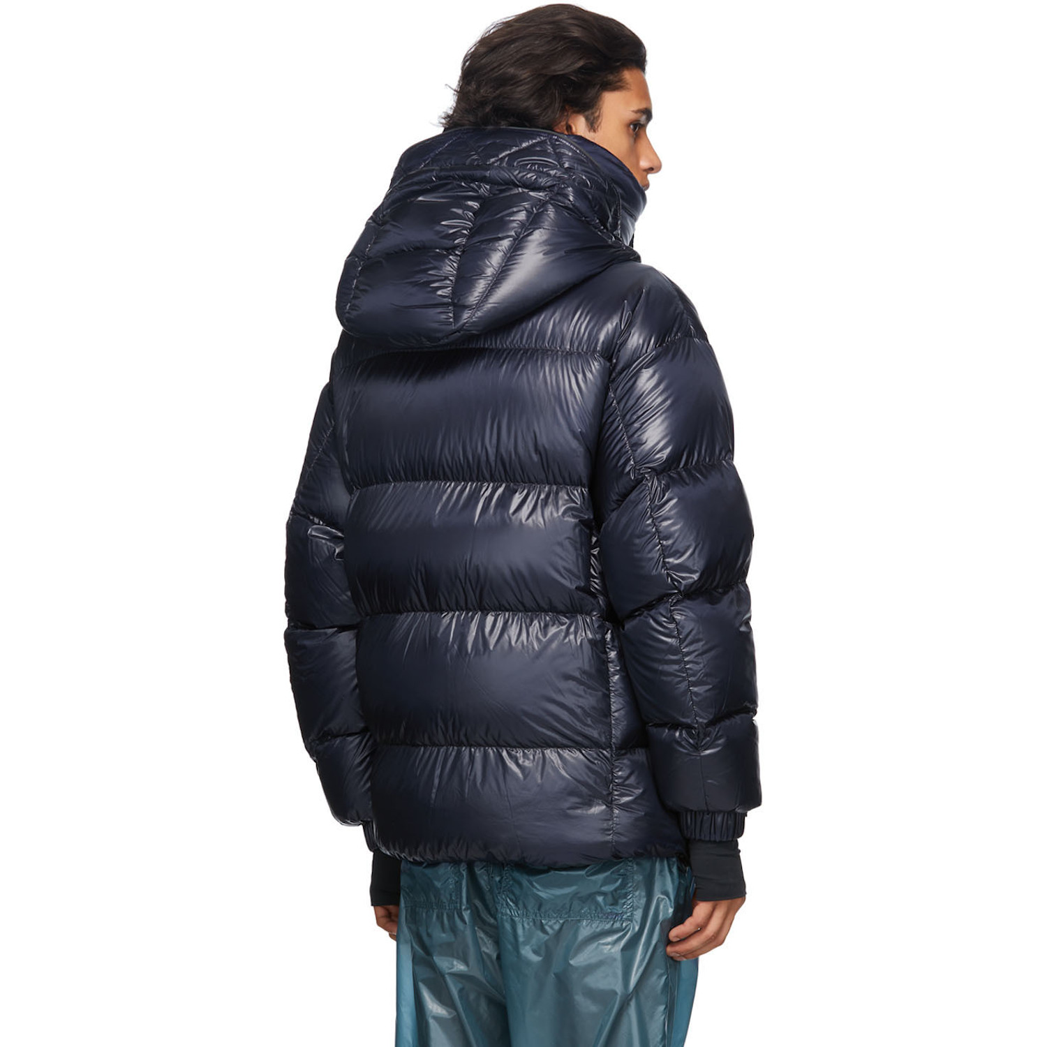  Moncler Grenoble Navy Down Gressan Coat 