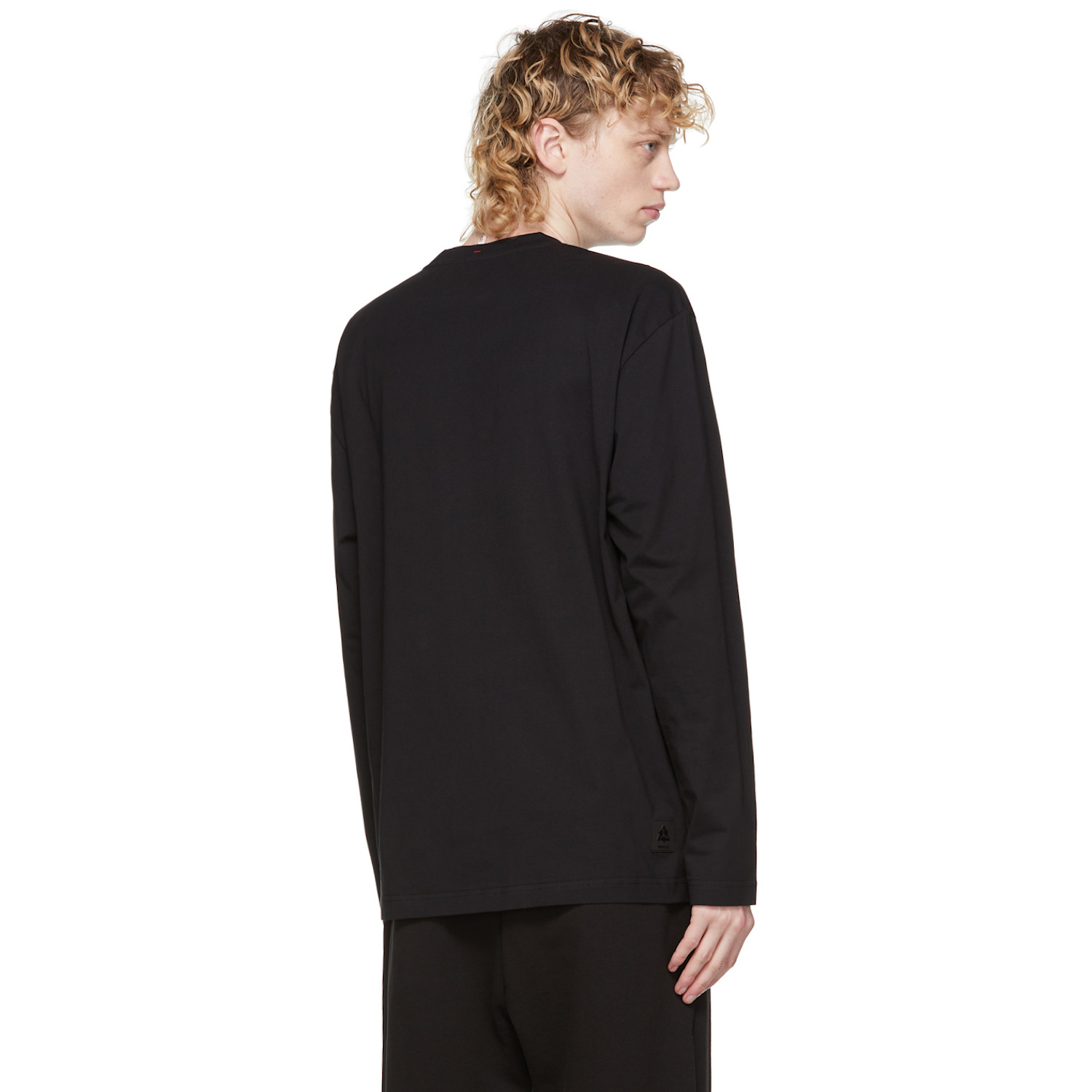  Moncler Grenoble Black Logo Long Sleeve T-shirt 