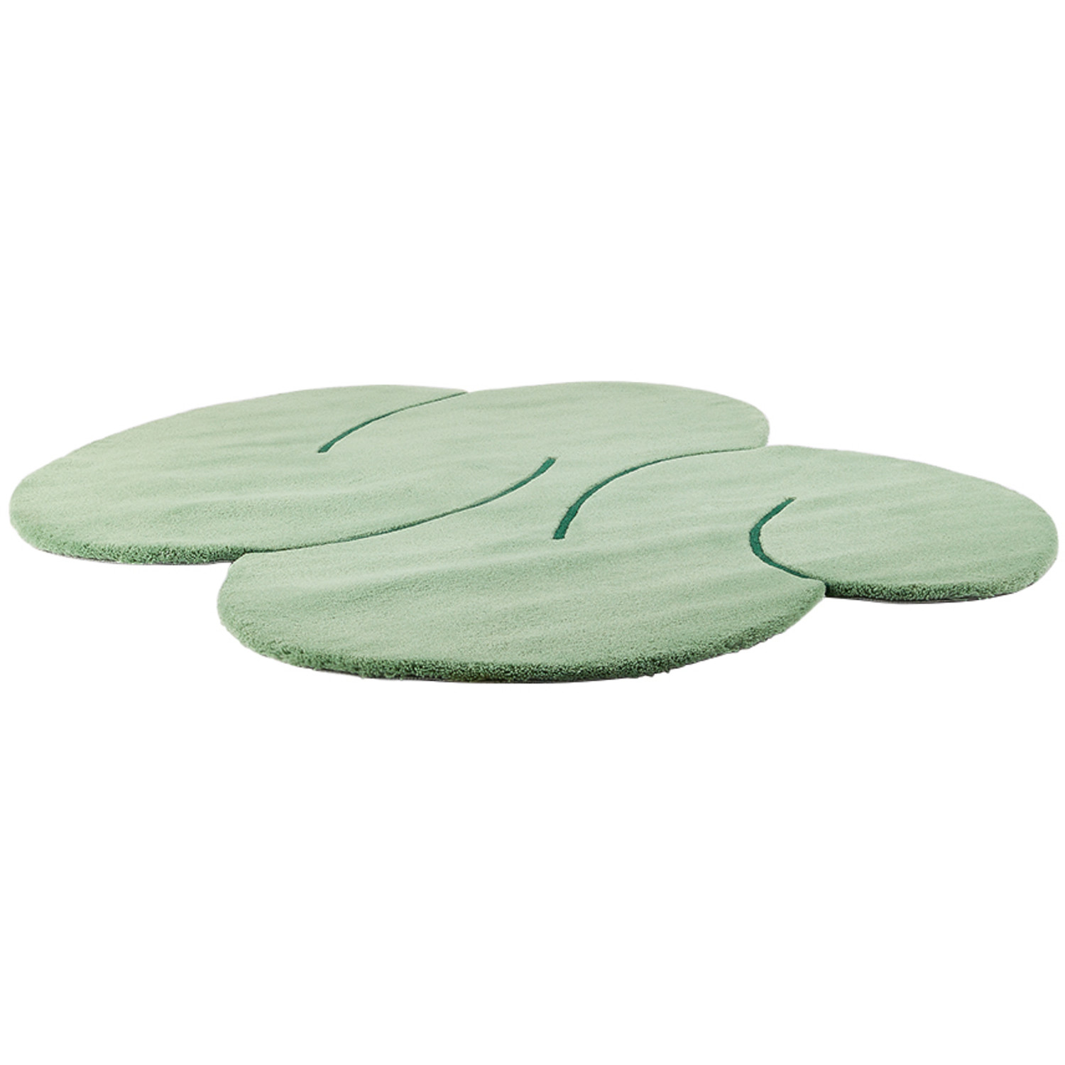  Okej Ssense Exclusive Green Squiggle Rug 