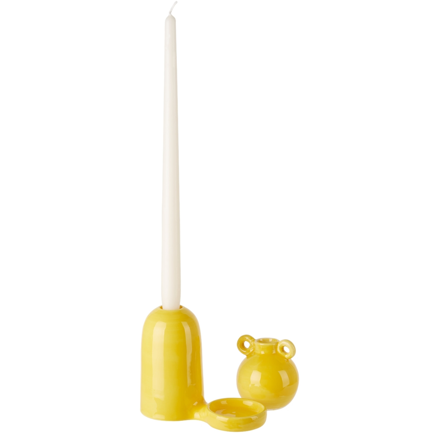  Lola Mayeras Yellow Blend Candle Holder Set 