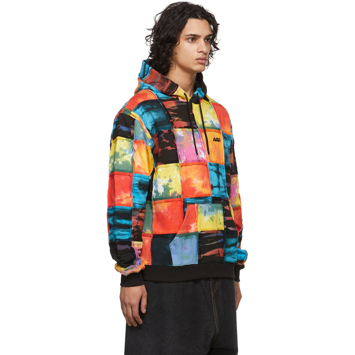  Agr Multicolor Patchwork Hoodie 