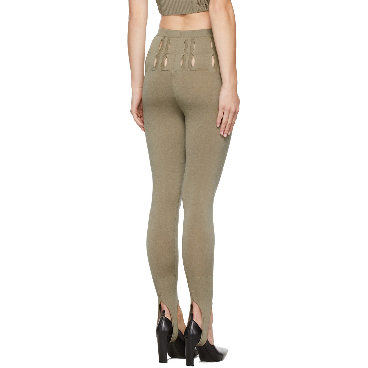  Dion Lee Khaki Double Stirrup Leggings 