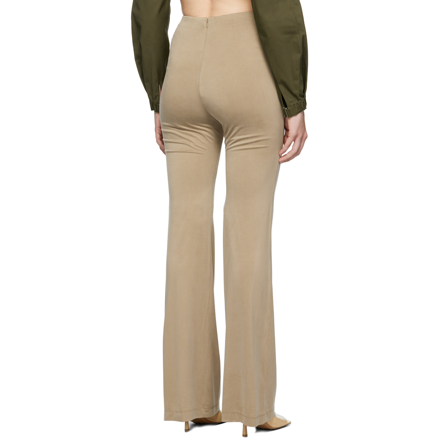  Dion Lee Beige Horse Bit Trousers 