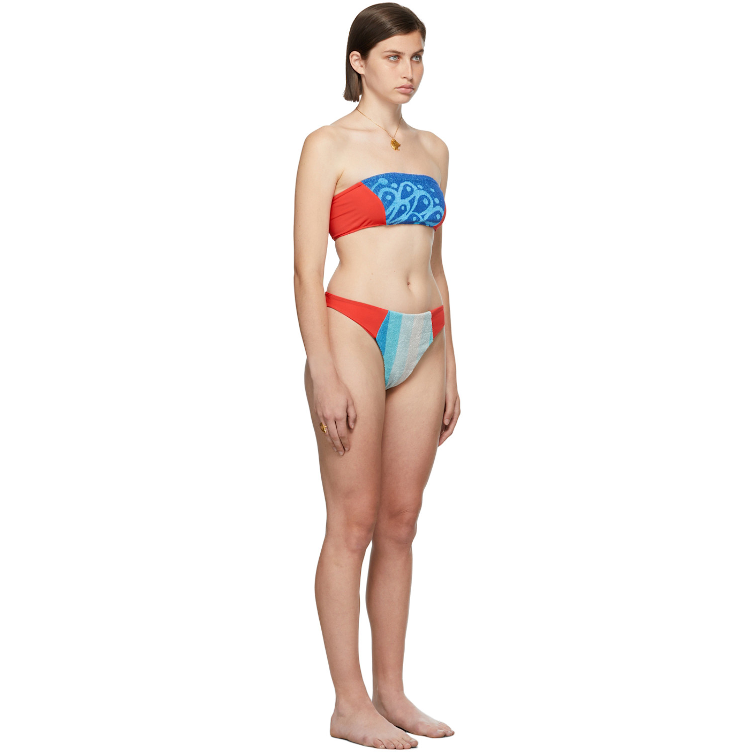  Rave Review Ssense Exclusive Red Nova Neema Bikini 