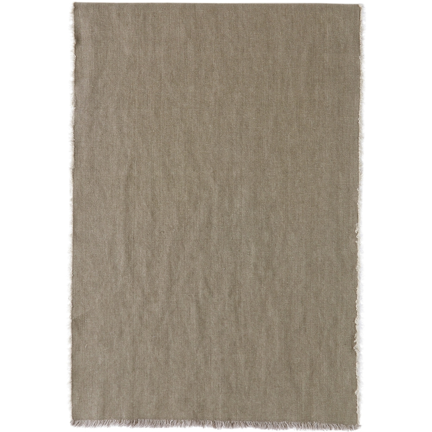  R+d.lab Grey Hopsack Linen Table Runner 