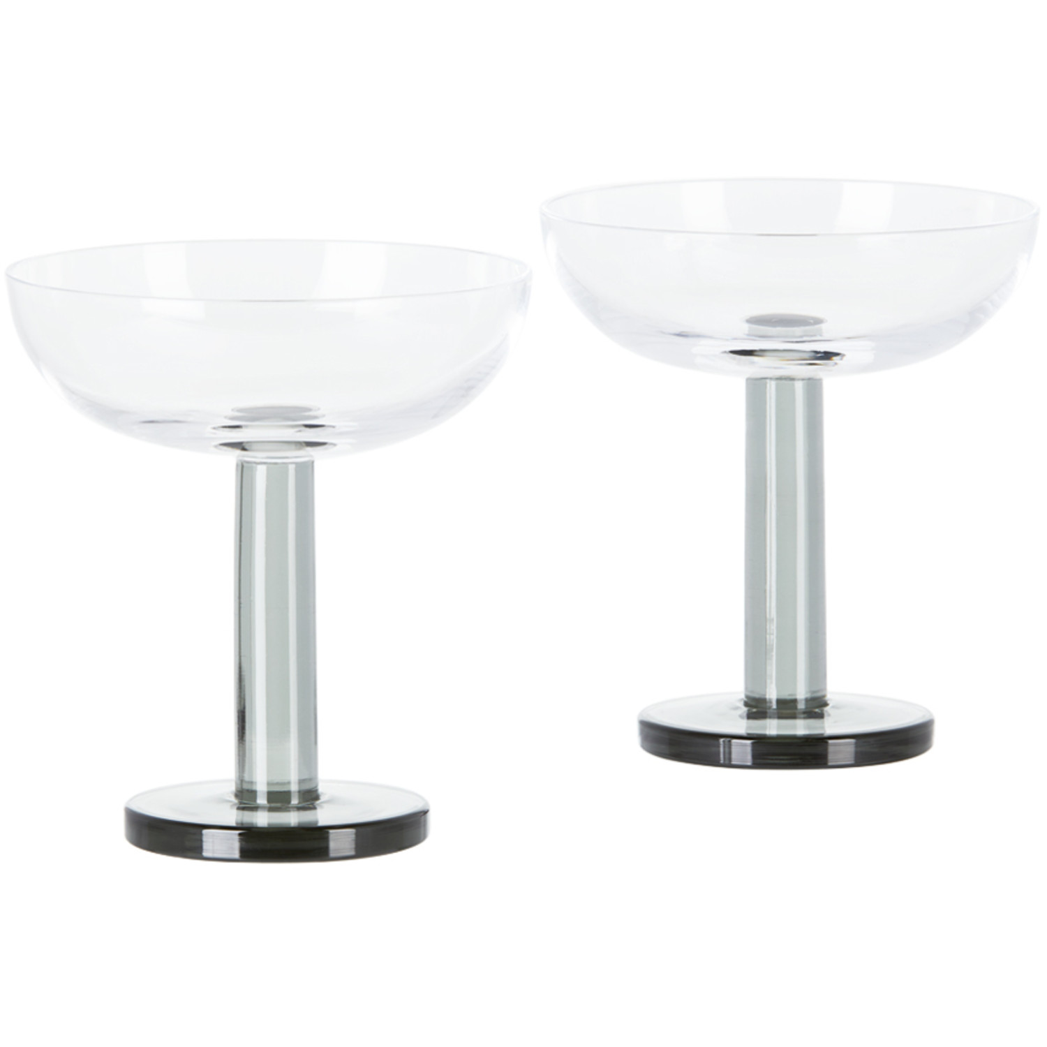  Tom Dixon Black Puck Coupe Glasses Set 