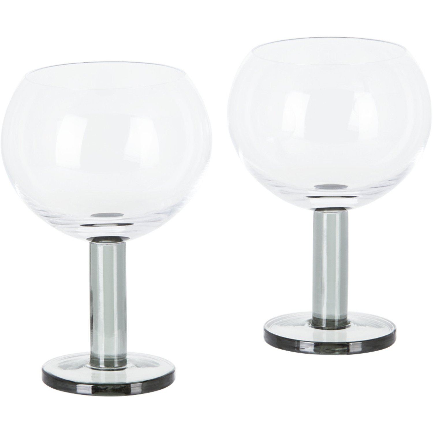  Tom Dixon Black Puck Balloon Glasses Set 