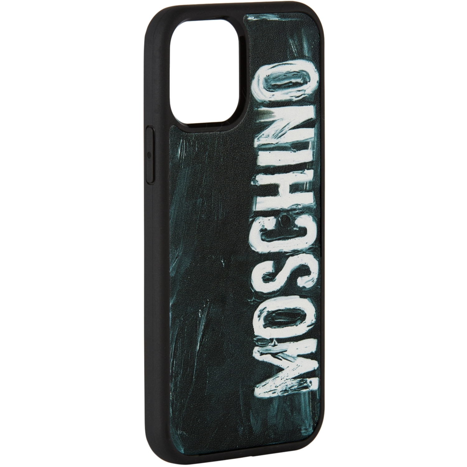  Moschino Black Painted Logo Iphone 12/12 Pro Case 