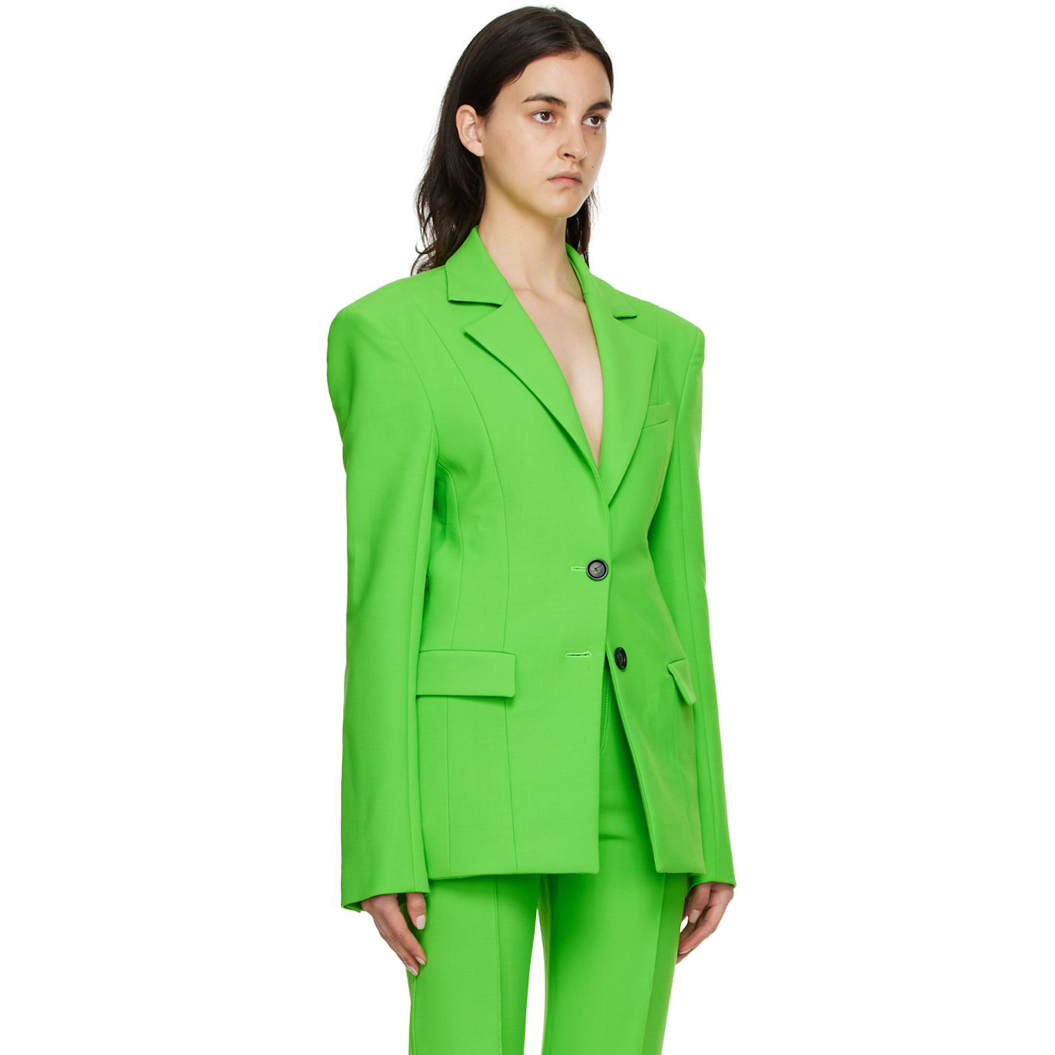  Kwaidan Editions Green Polyester Blazer 