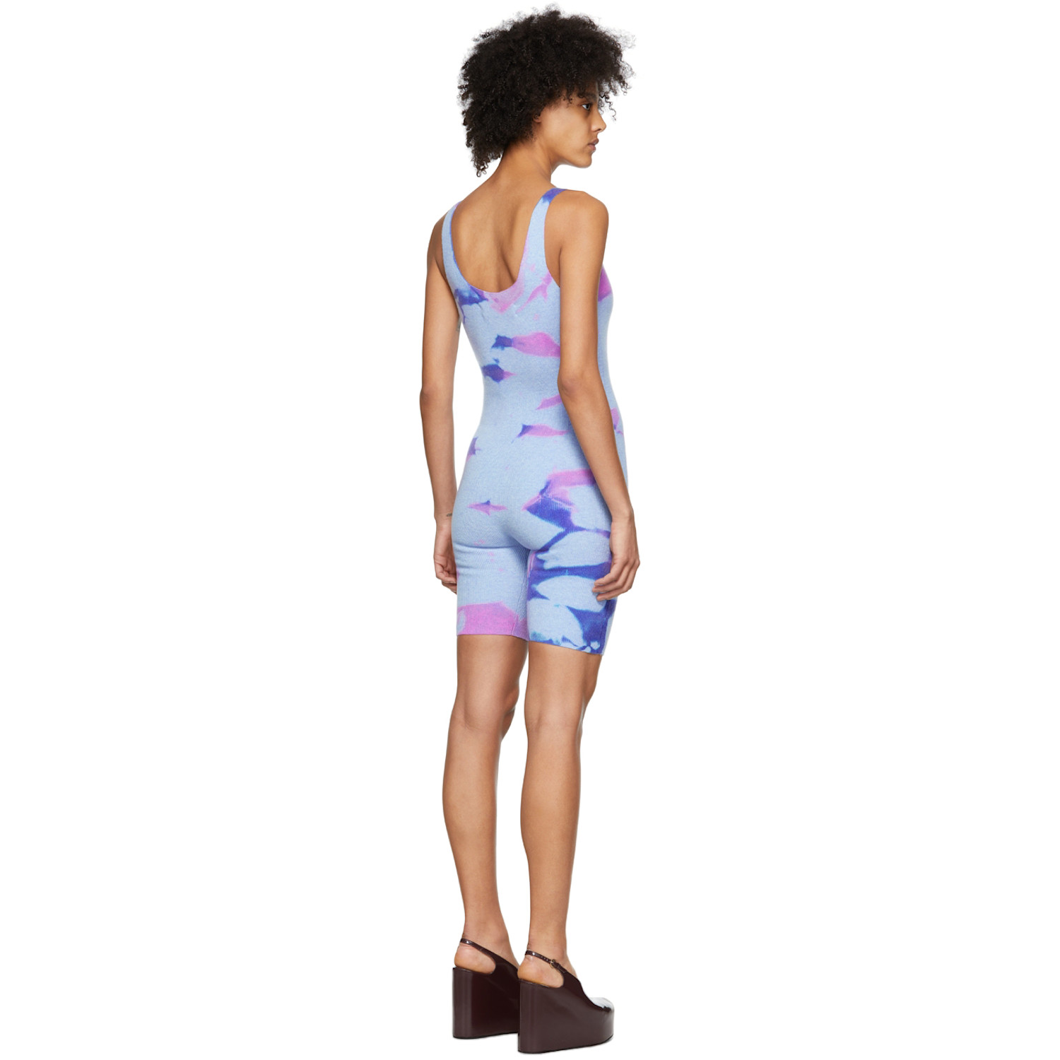  The Elder Statesman Blue Shard Jumpsuit 
