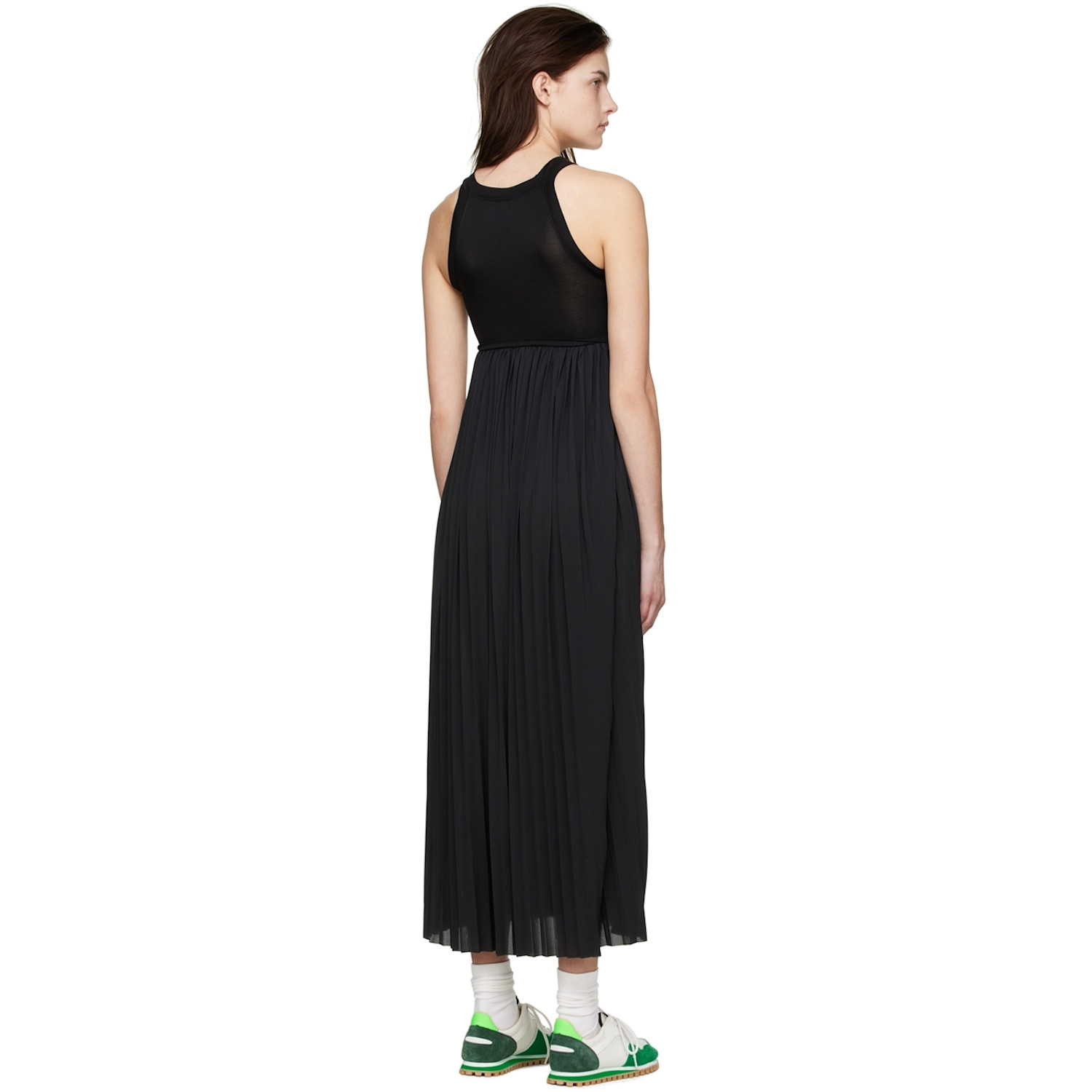  Vaara Black Polyester Midi Dress 