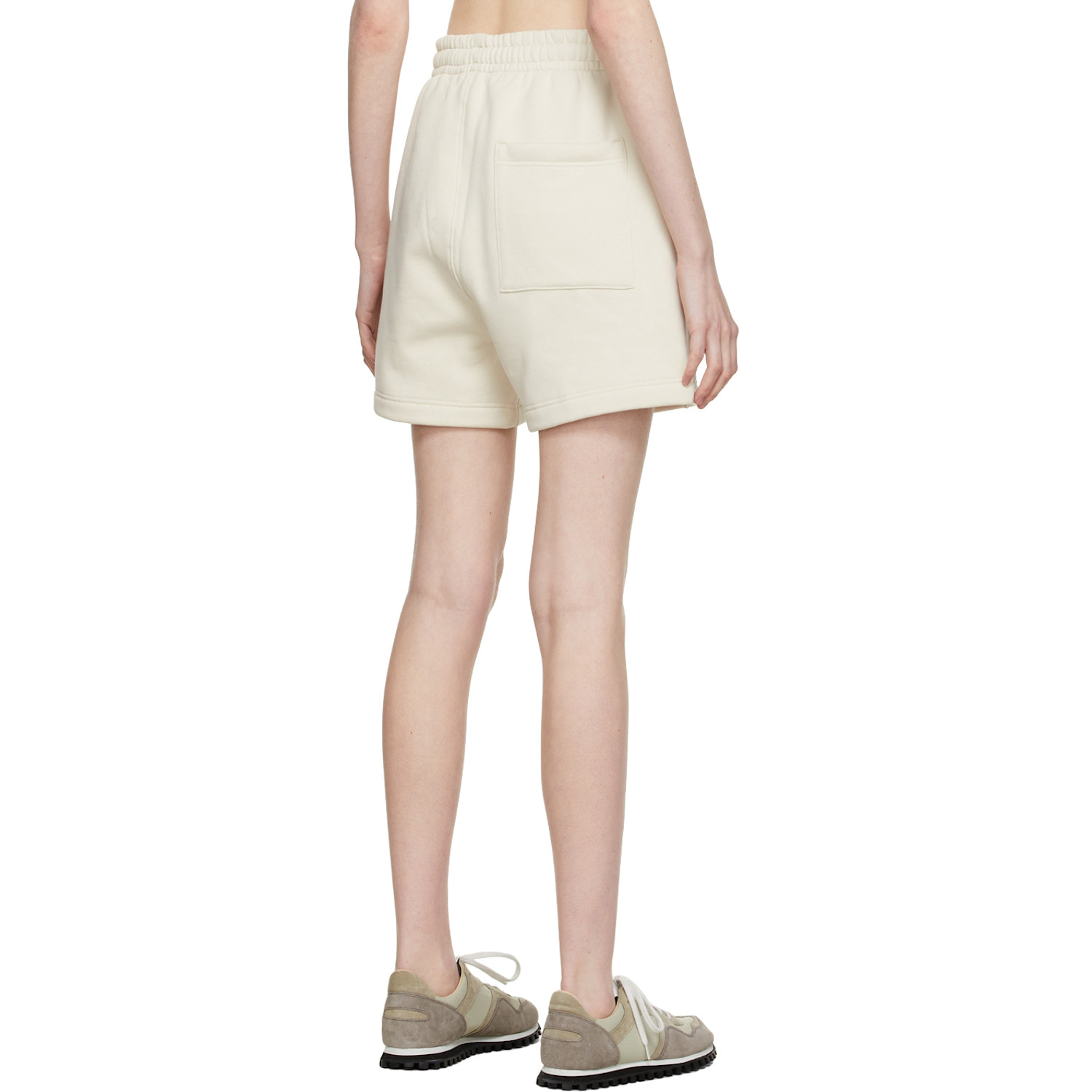  Vaara Off-white Fleece Lounge Shorts 