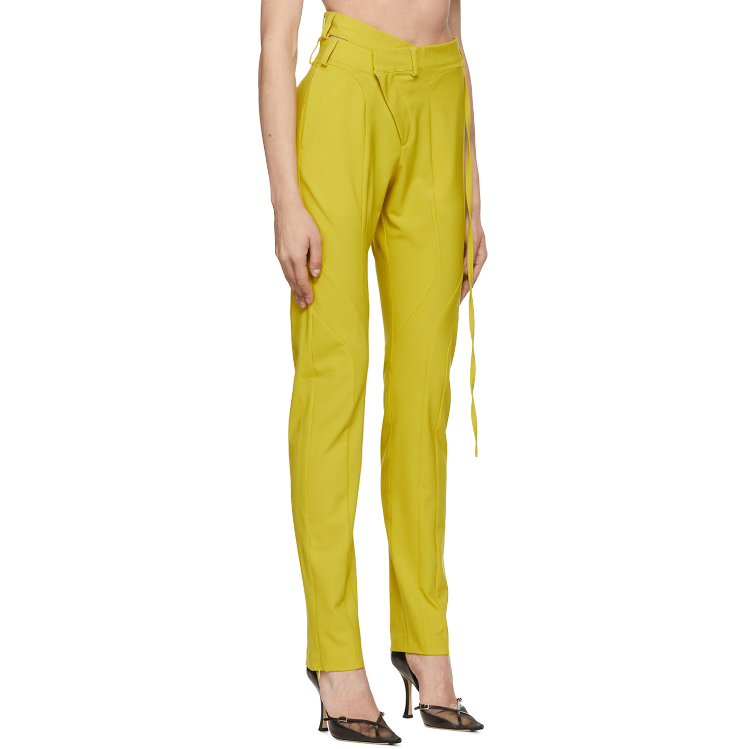  Ottolinger Yellow Polyester Trousers 