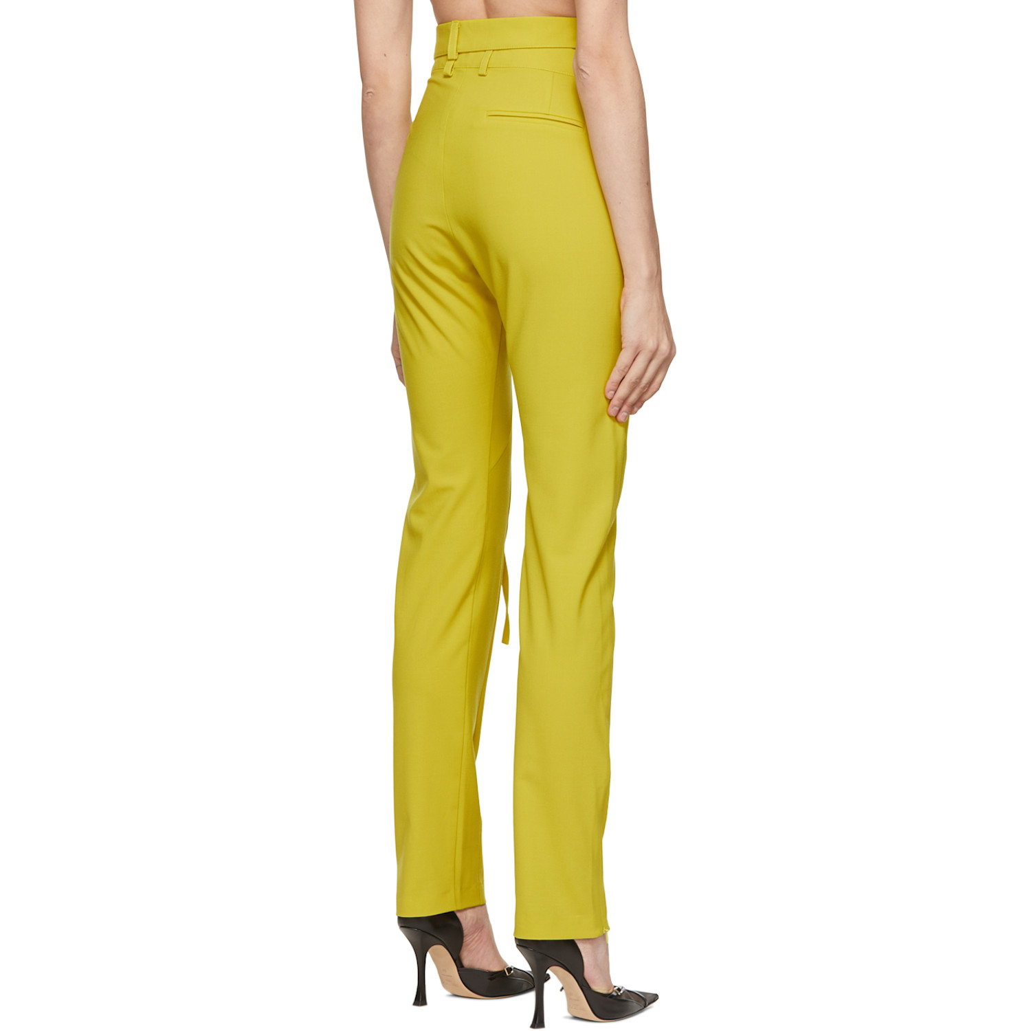  Ottolinger Yellow Polyester Trousers 