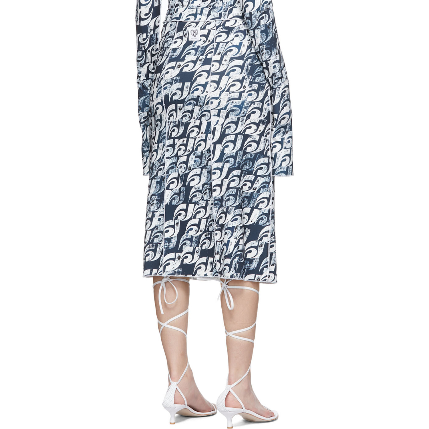  Heste Jente Ssense Exclusive Navy Polyester Midi Skirt 