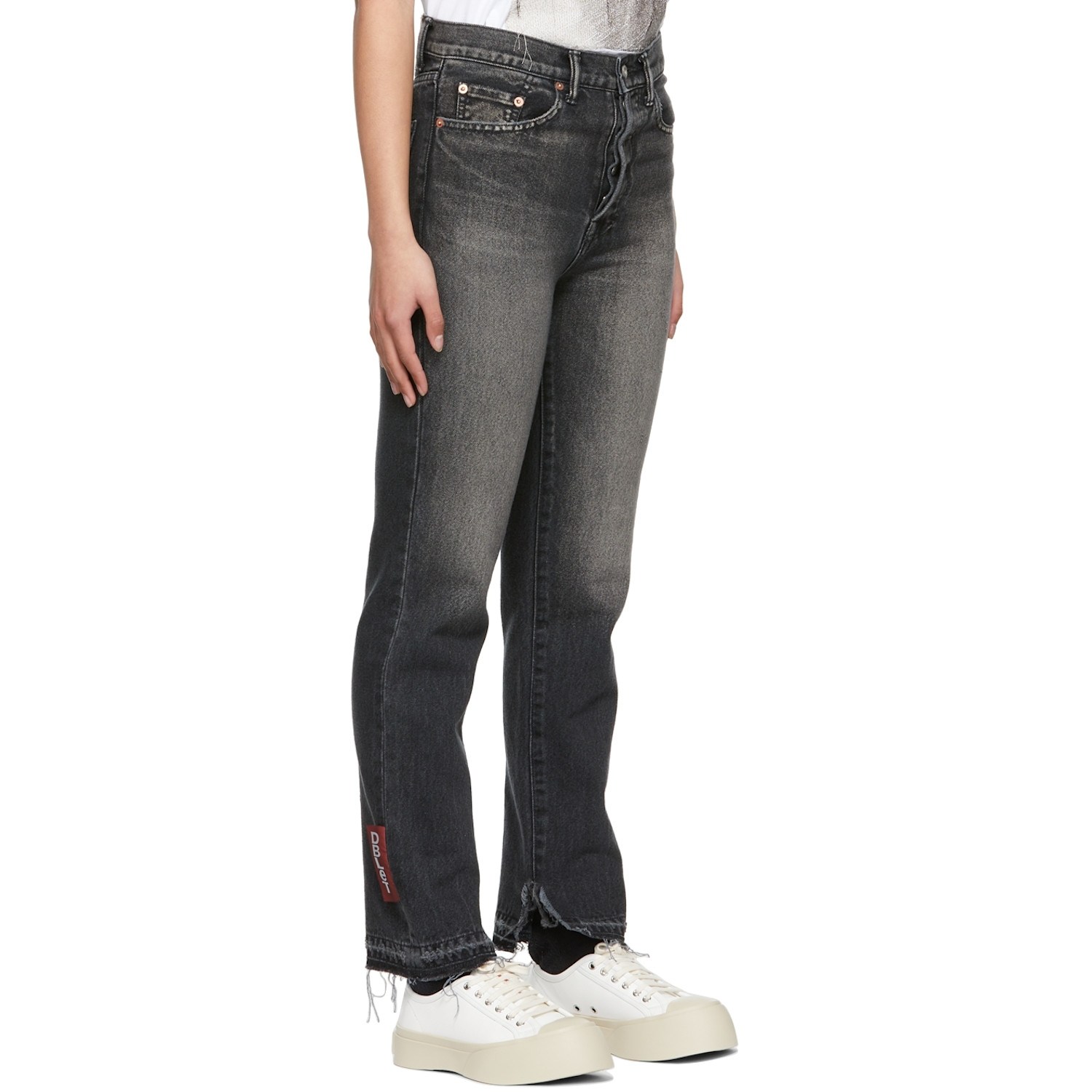  Doublet Black Recycled Straight-leg Jeans 