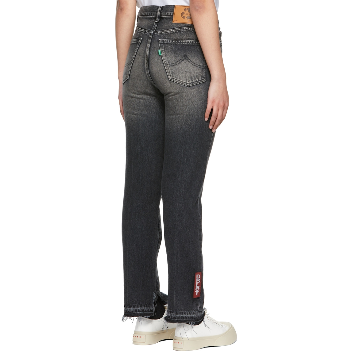  Doublet Black Recycled Straight-leg Jeans 