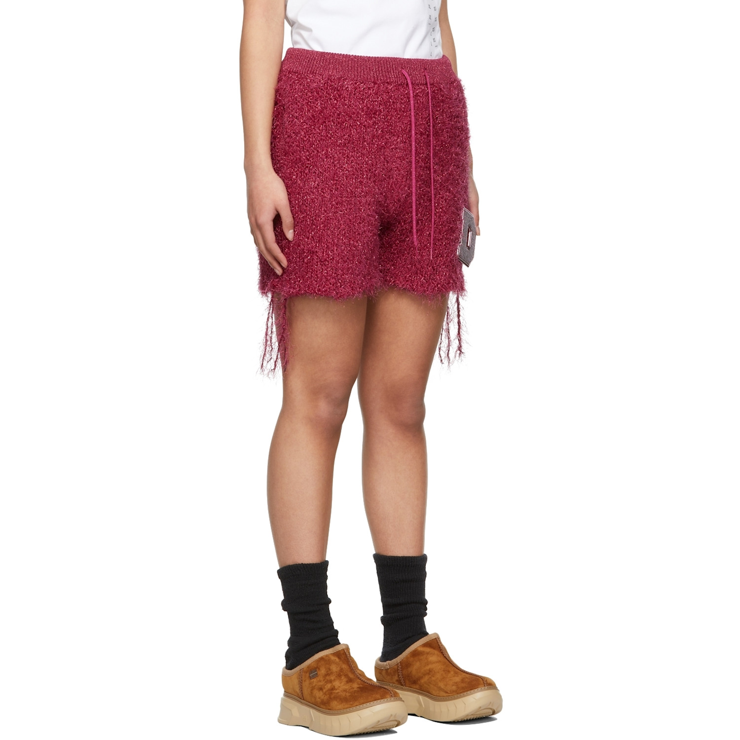  Doublet Pink Metal Letter Shorts 