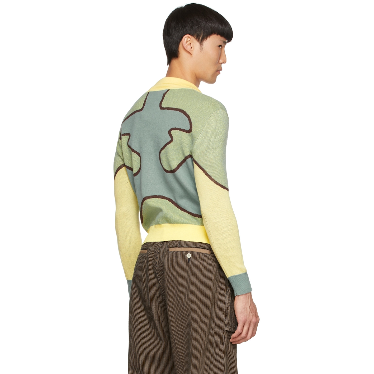  Lukhanyo Mdingi Green Cotton Sweater 