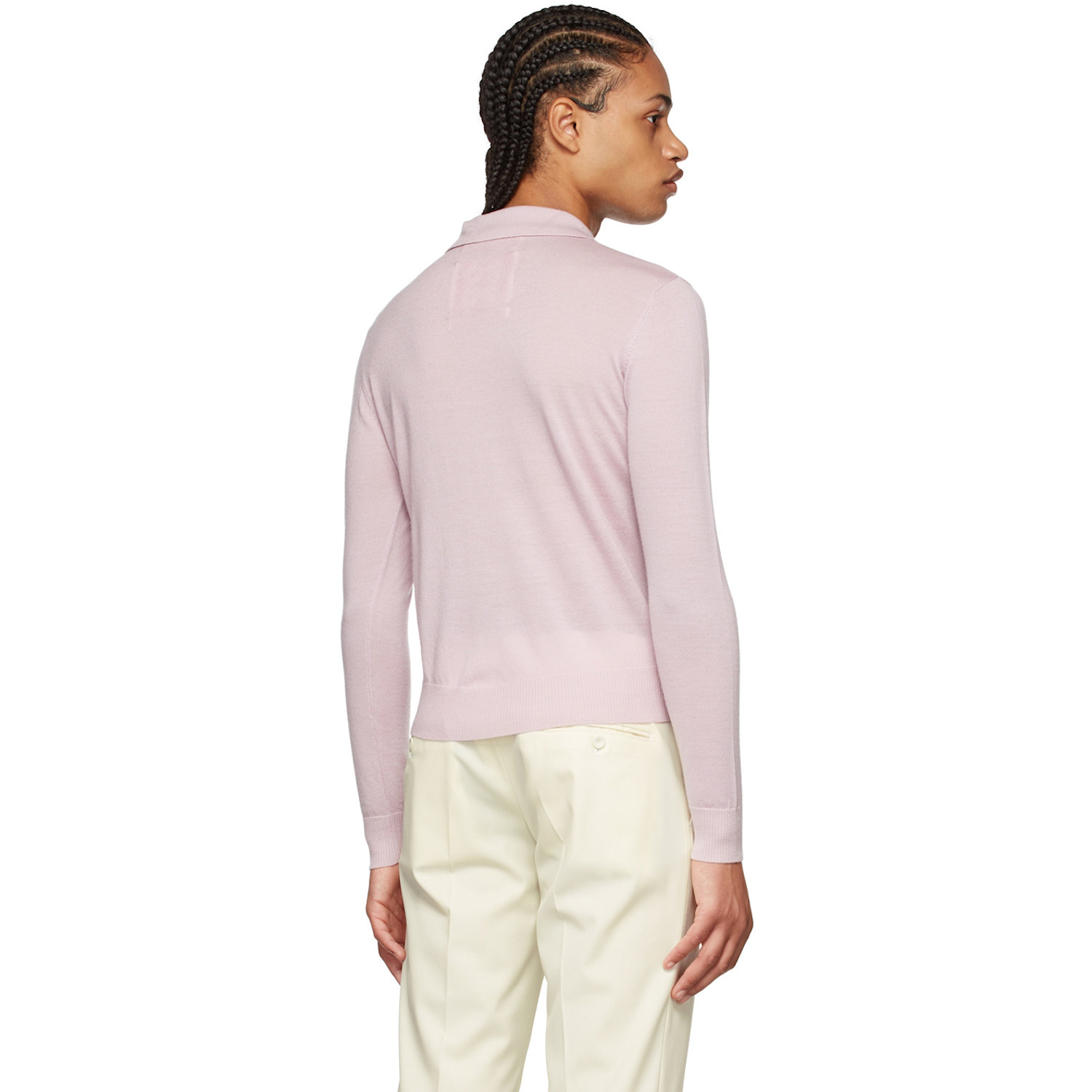  Lukhanyo Mdingi Ssense Exclusive Purple Wool Polo 