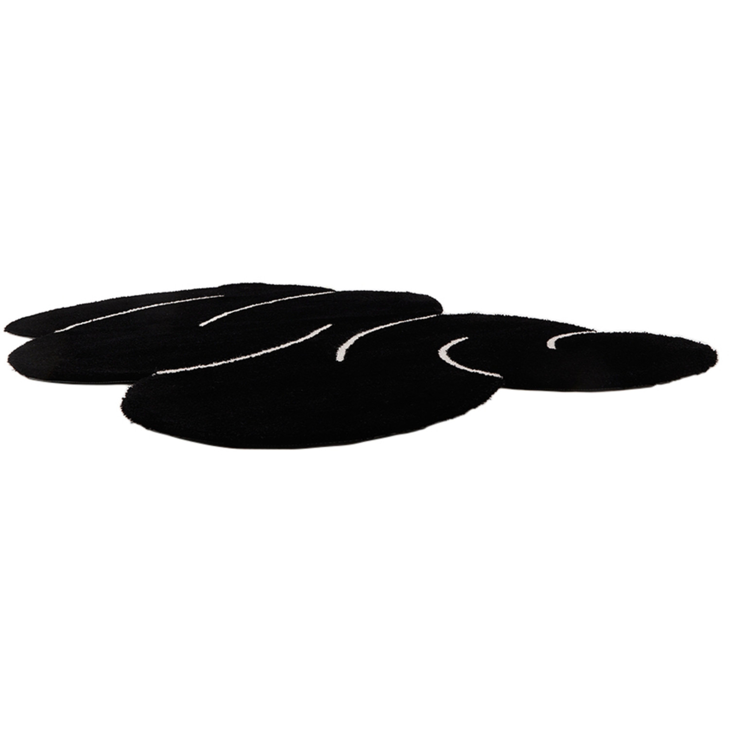  Okej Black Squiggle Rug 