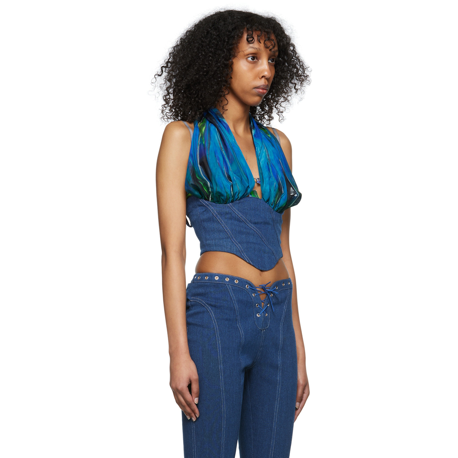  Didu Blue Denim Tank Top 