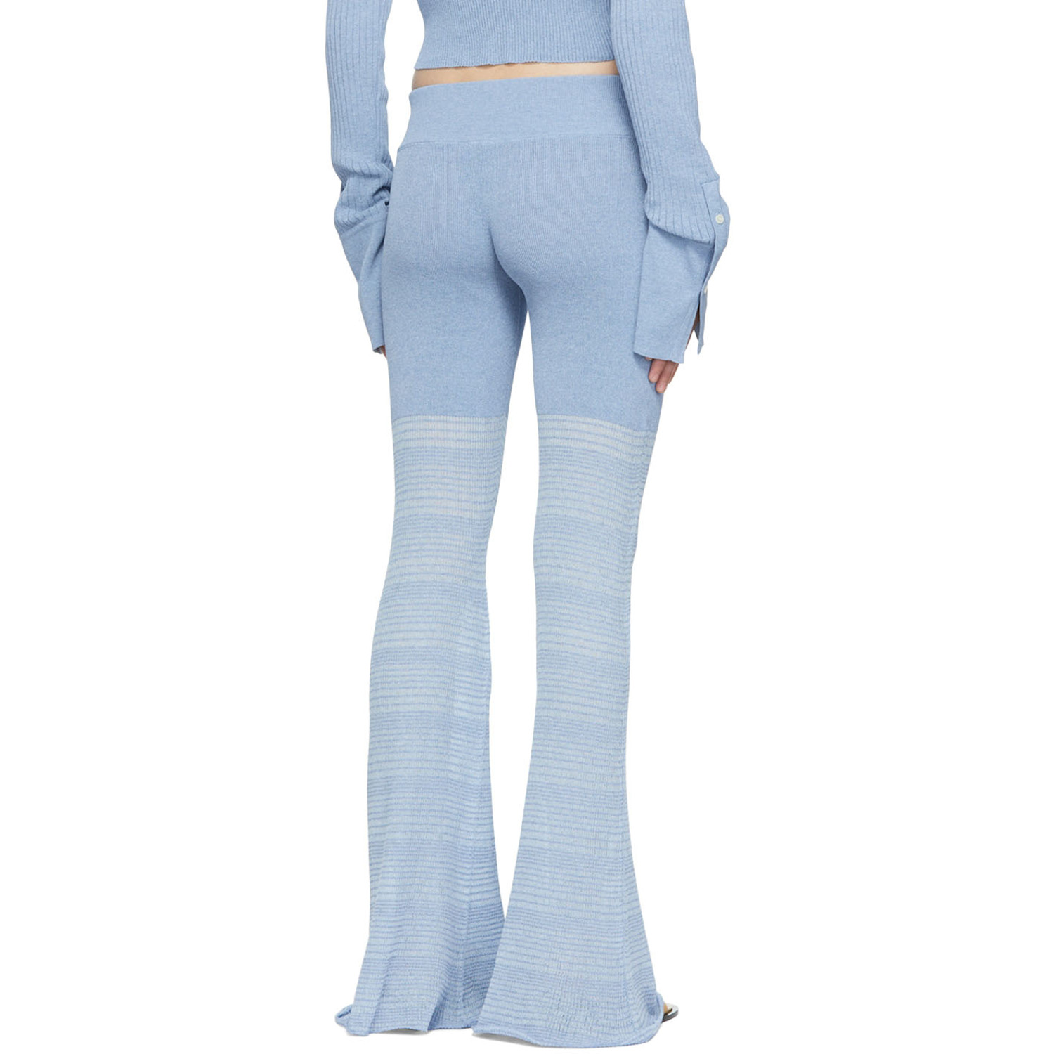  Determ; Blue Polyester Lounge Pants 