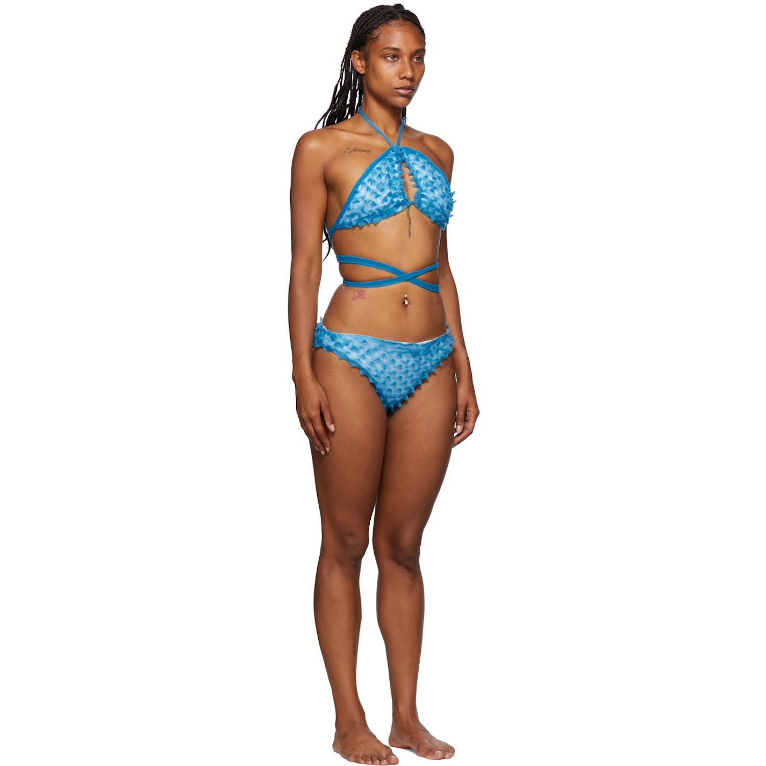  Chet Lo Blue Whale-tail Bikini Bottom 