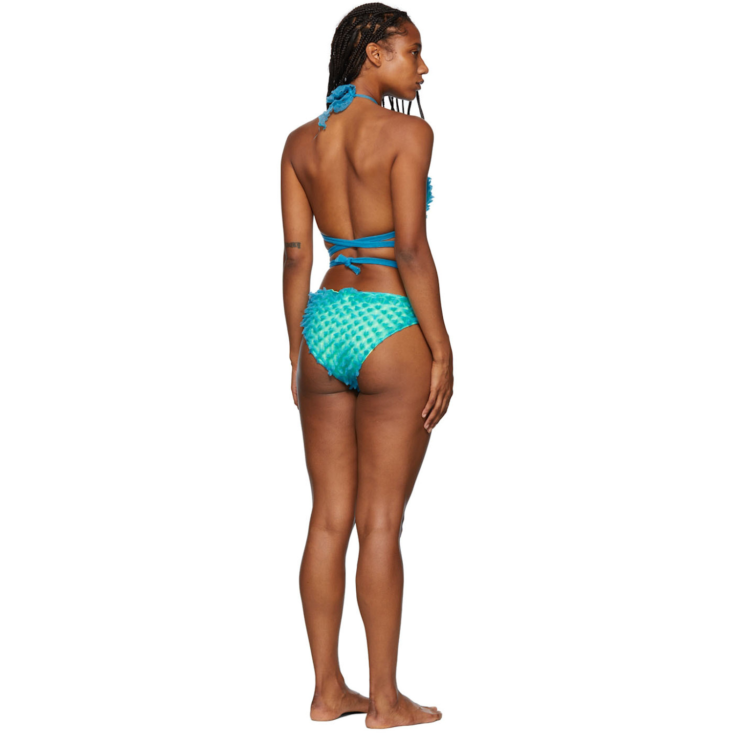  Chet Lo Ssense Exclusive Blue & Green Whale-tail Bikini Bottom 