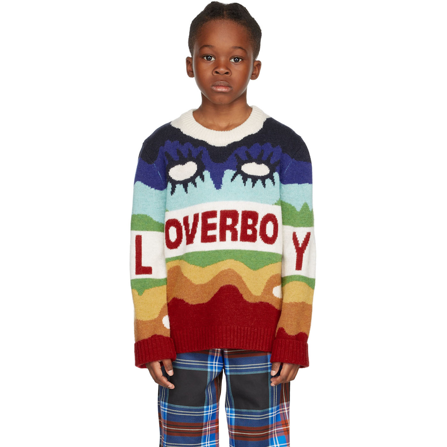  Charles Jeffrey Loverboy Ssense Exclusive Kids Multicolor Logo Sweater 