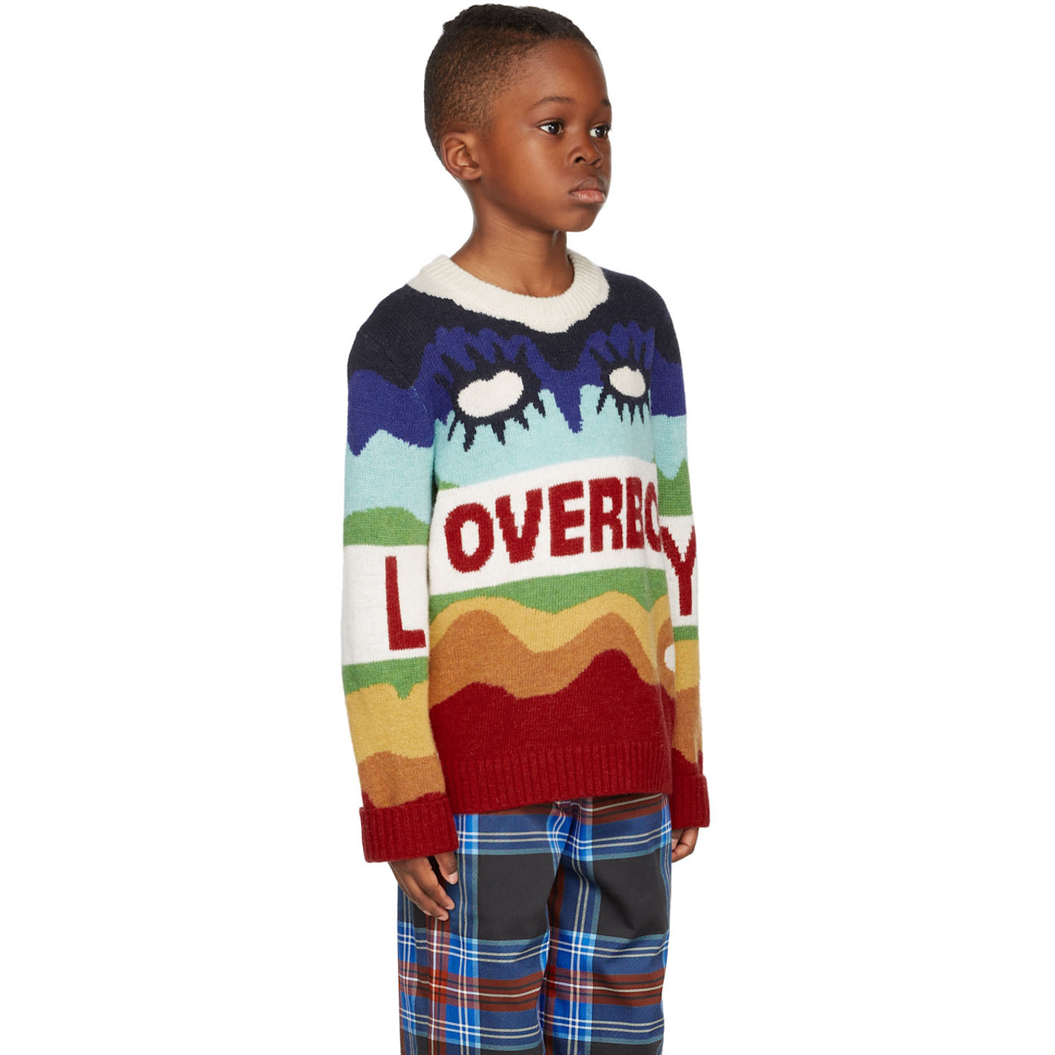  Charles Jeffrey Loverboy Ssense Exclusive Kids Multicolor Logo Sweater 
