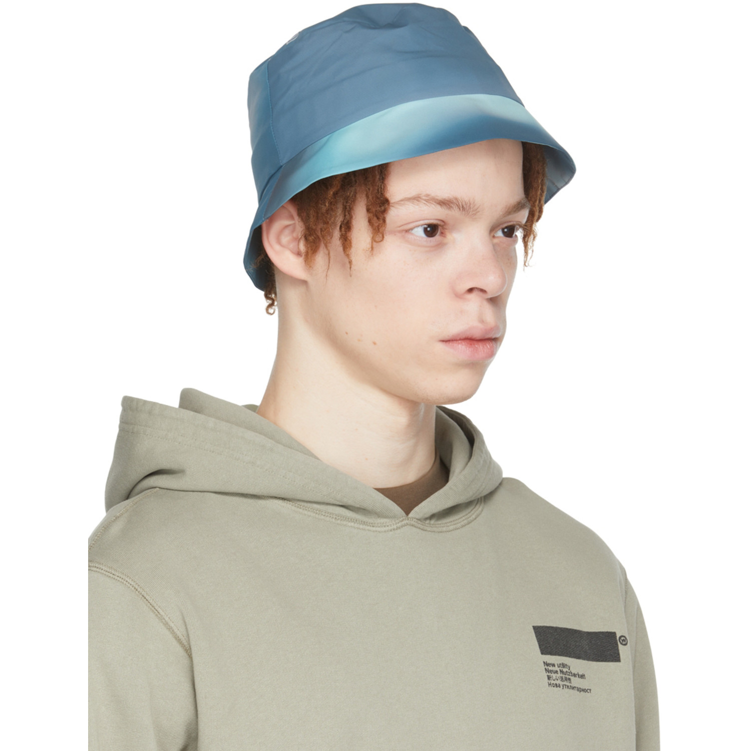  Affxwrks Blue Polyester Bucket Hat 