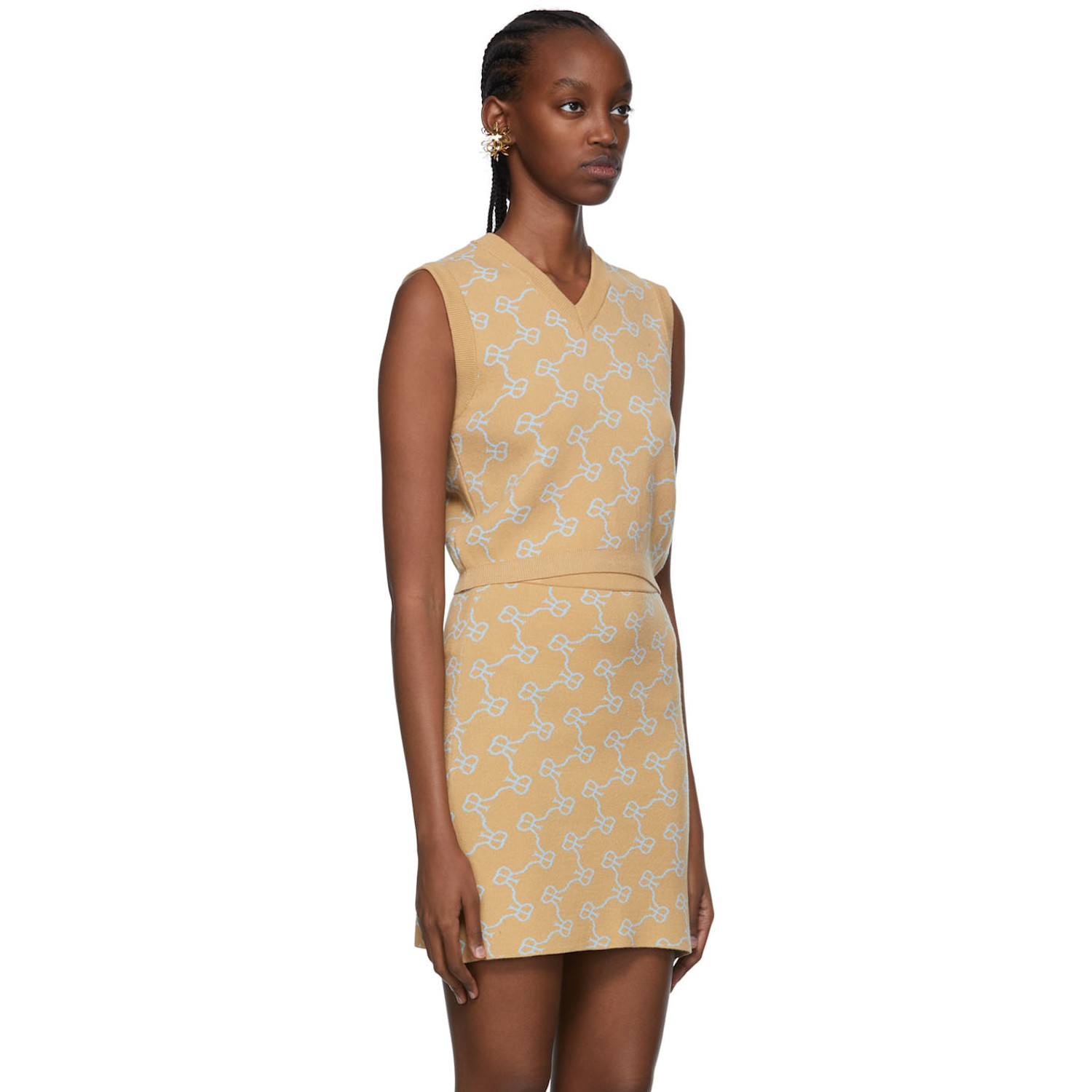  Rokh Beige Viscose Vest 