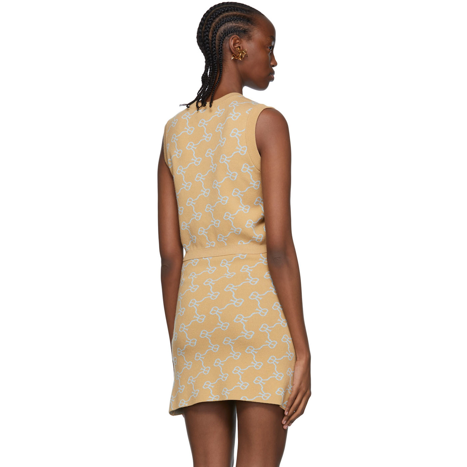  Rokh Beige Viscose Vest 