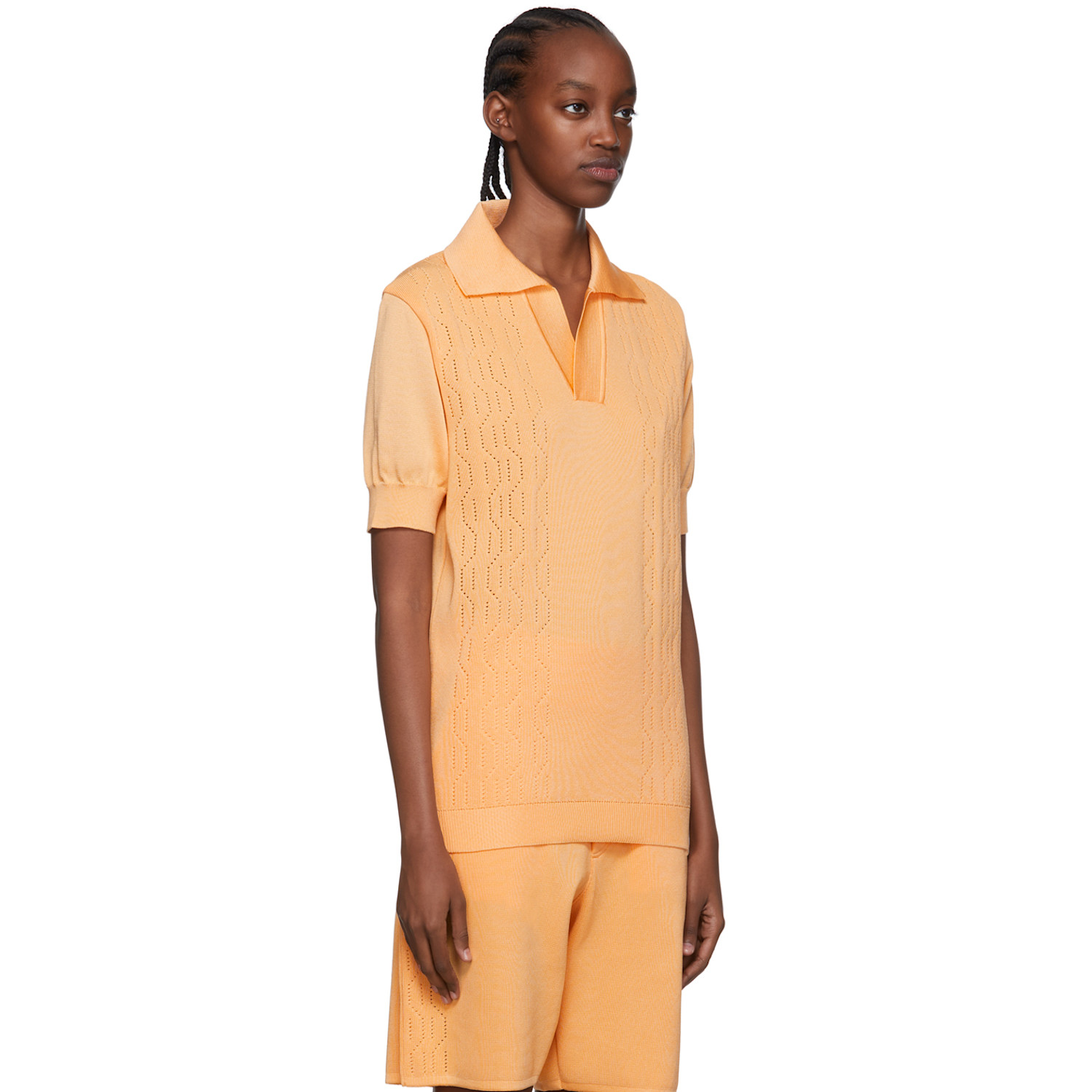  Bianca Saunders Orange Farah Edition Gibbs Polo 