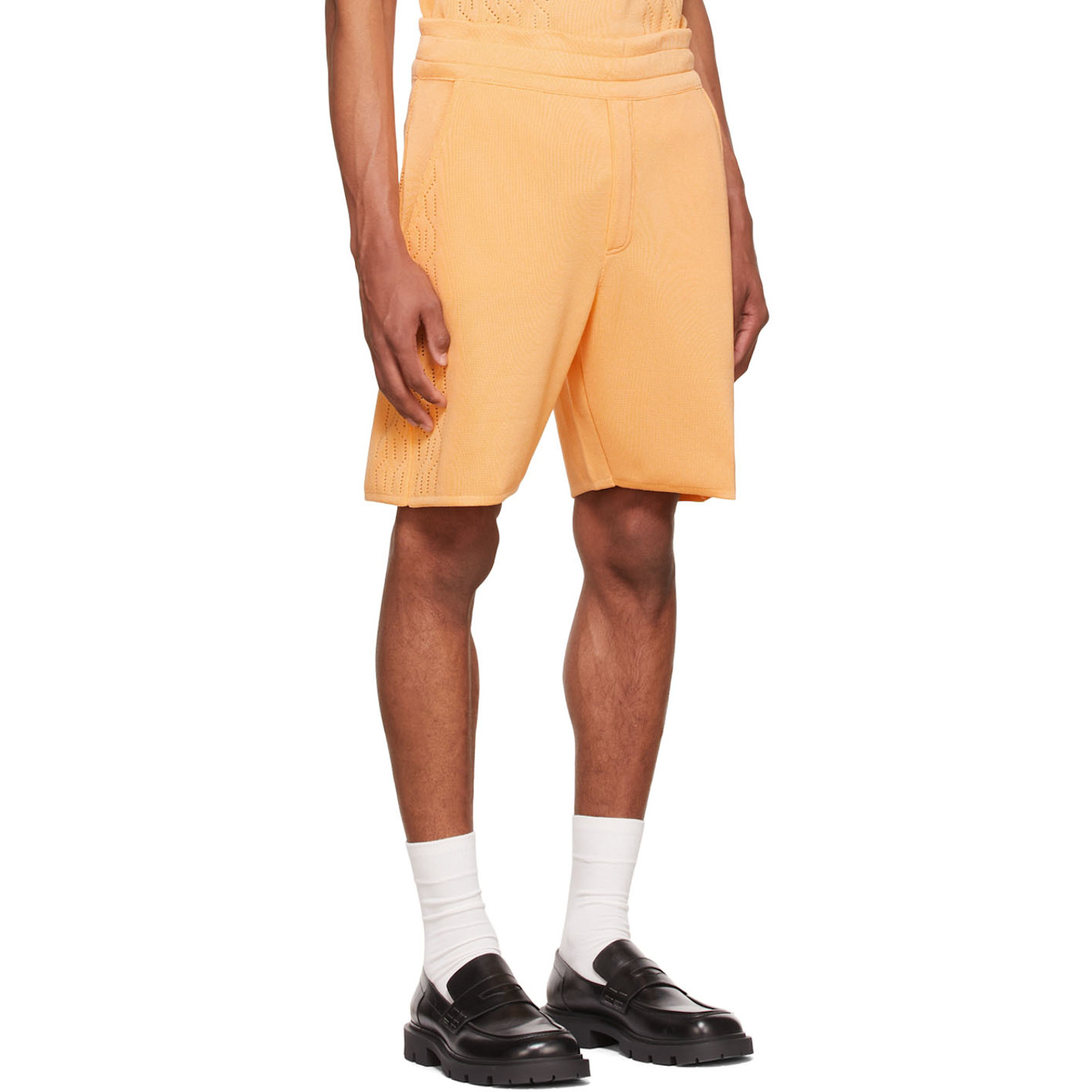 Bianca Saunders Orange Farah Edition Reid Shorts 