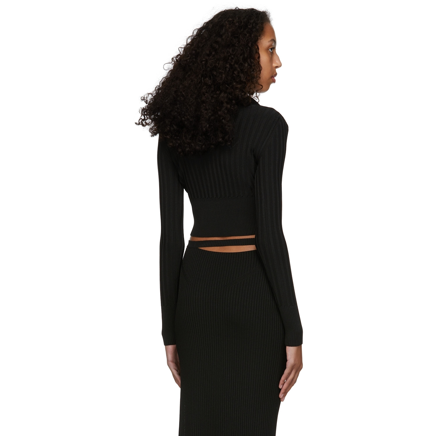  Anna October Black Sandra Knitted Polo 