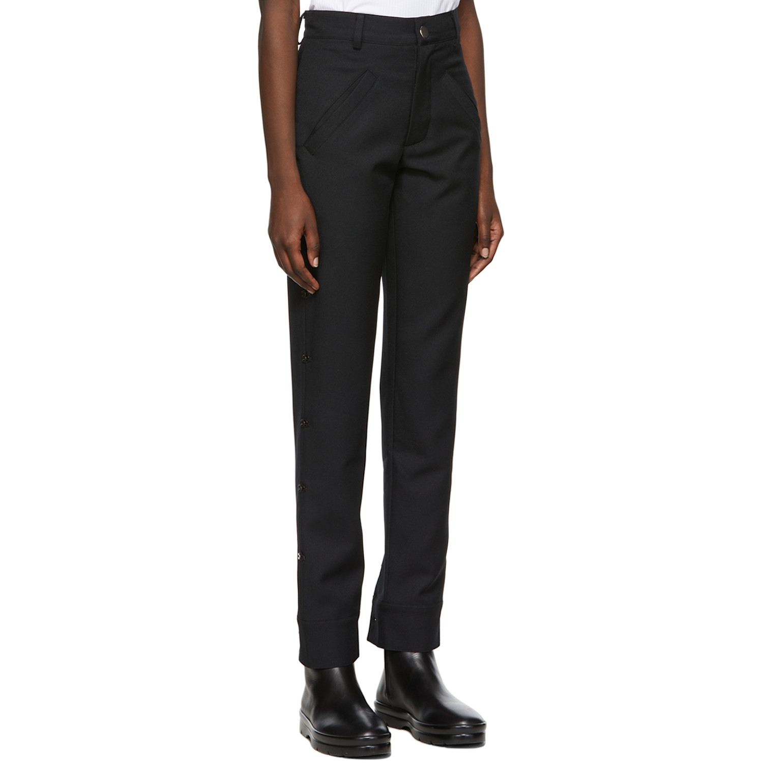  Spencer Badu Black Polyester Trousers 