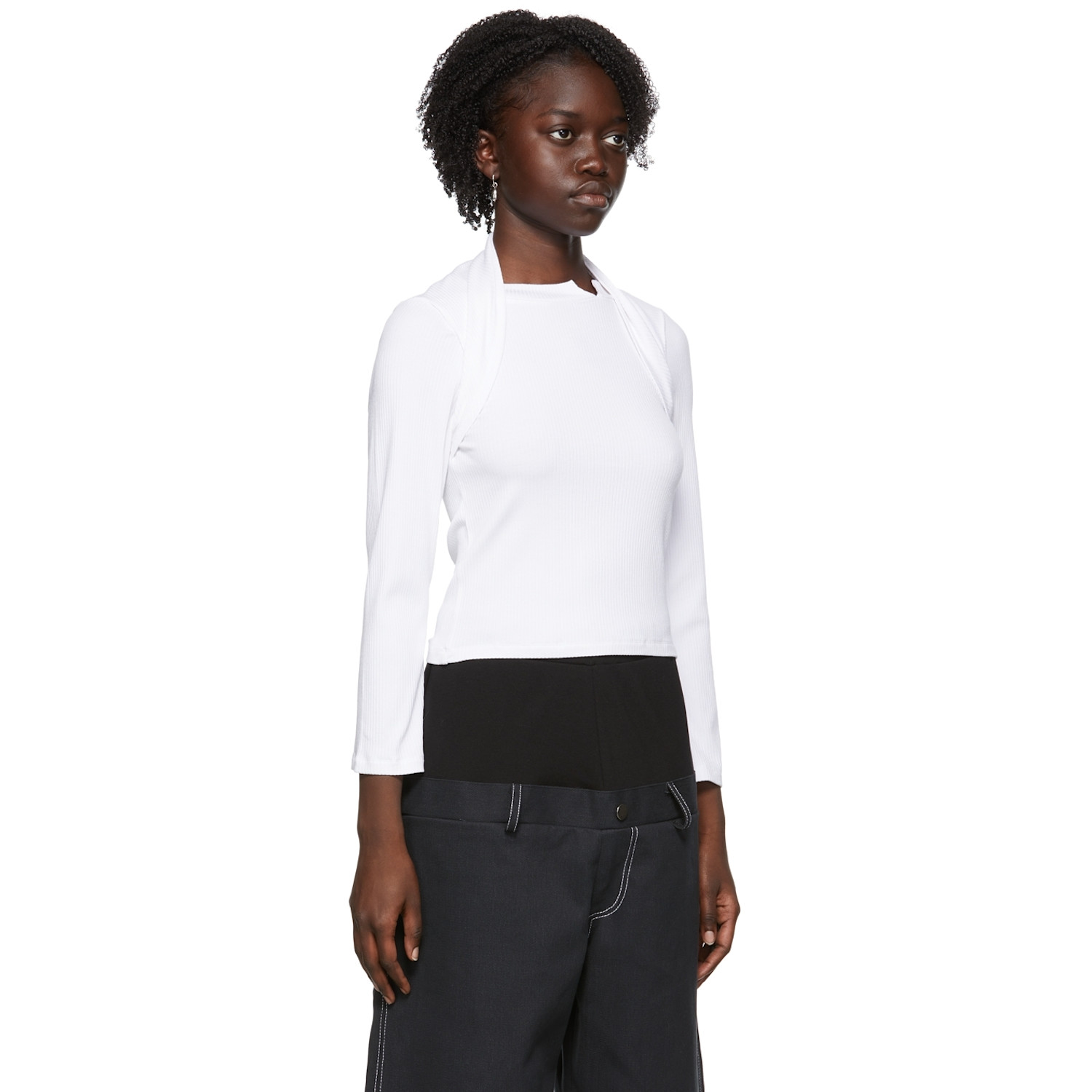  Spencer Badu White Viscose T-shirt 