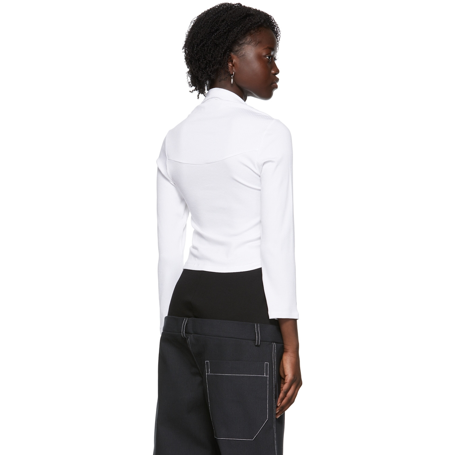  Spencer Badu White Viscose T-shirt 