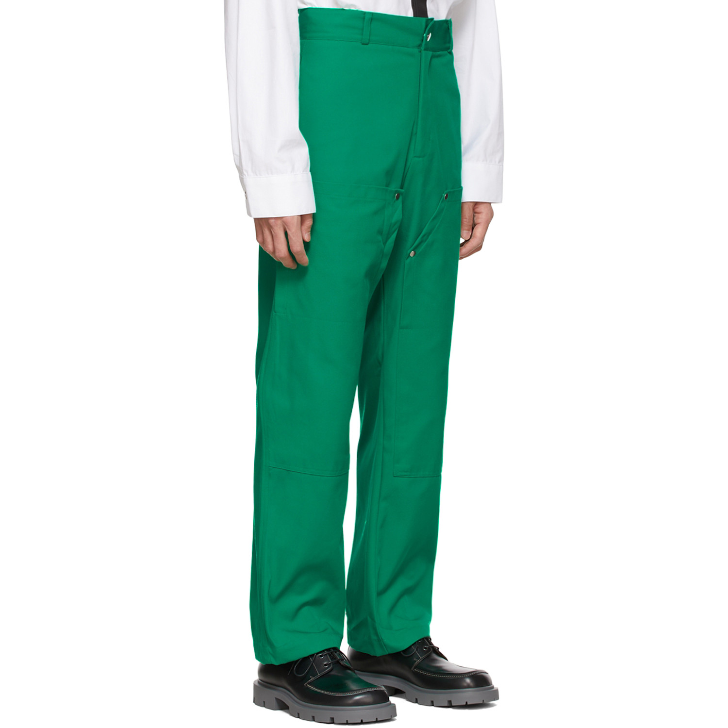  Spencer Badu Green Wide-leg Trousers 