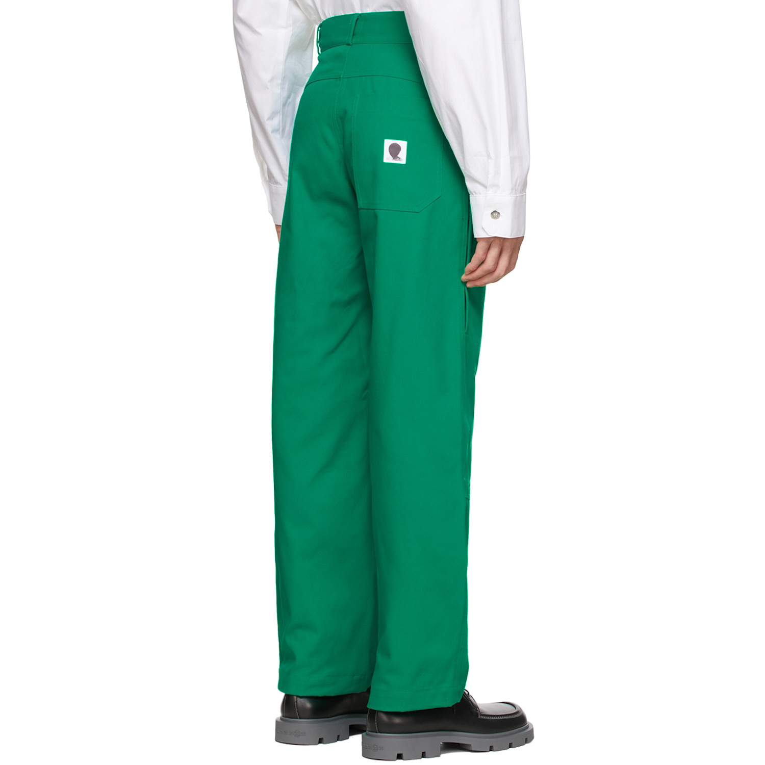  Spencer Badu Green Wide-leg Trousers 