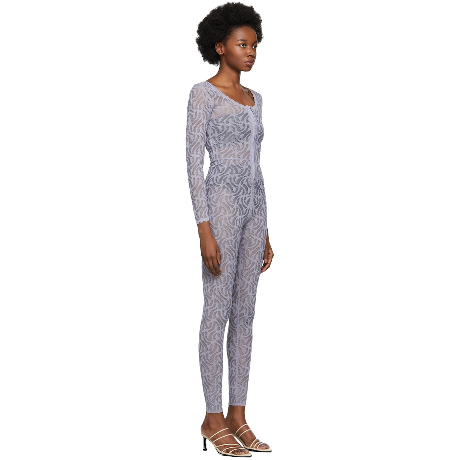  Diotima Purple Lace Jumpsuit 