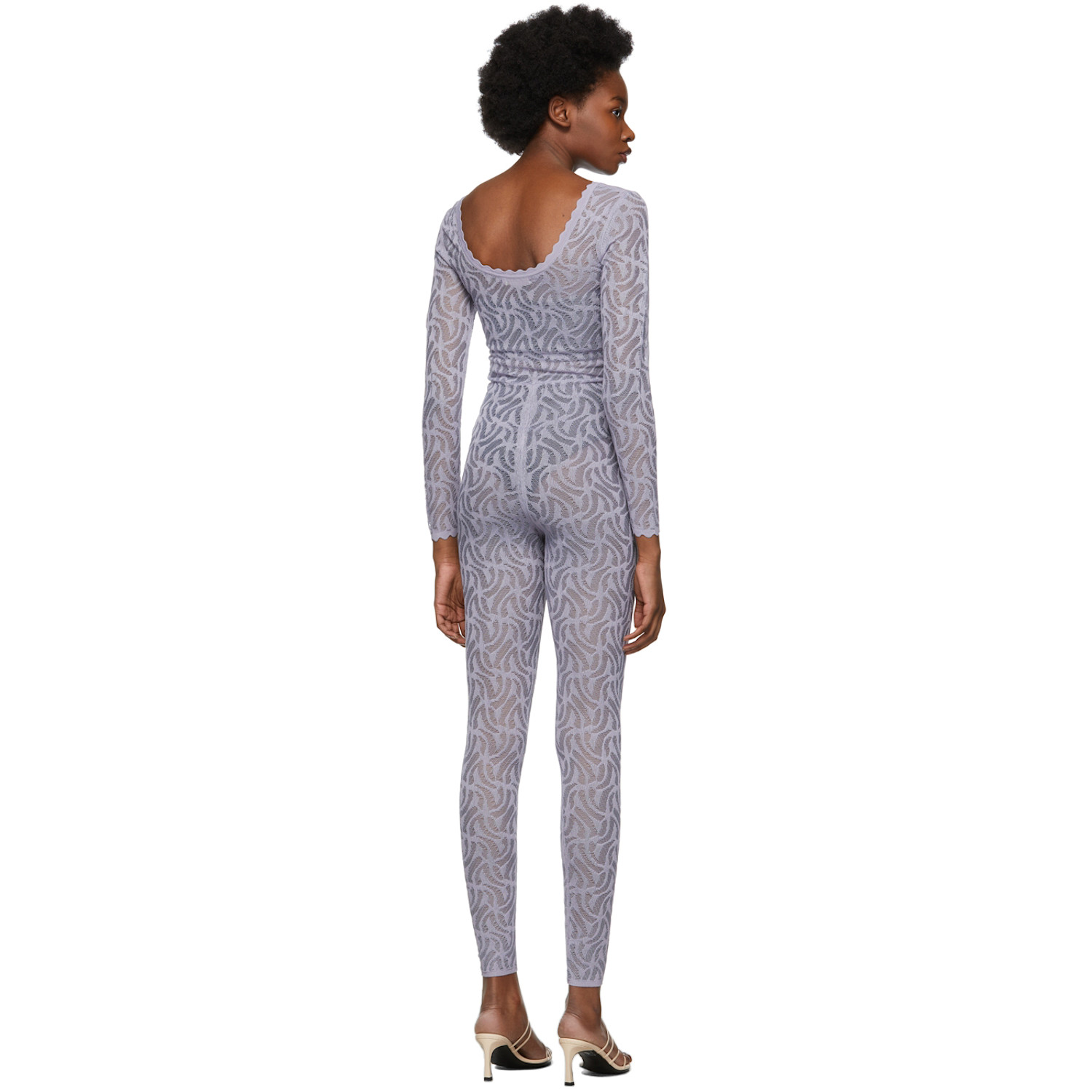  Diotima Purple Lace Jumpsuit 