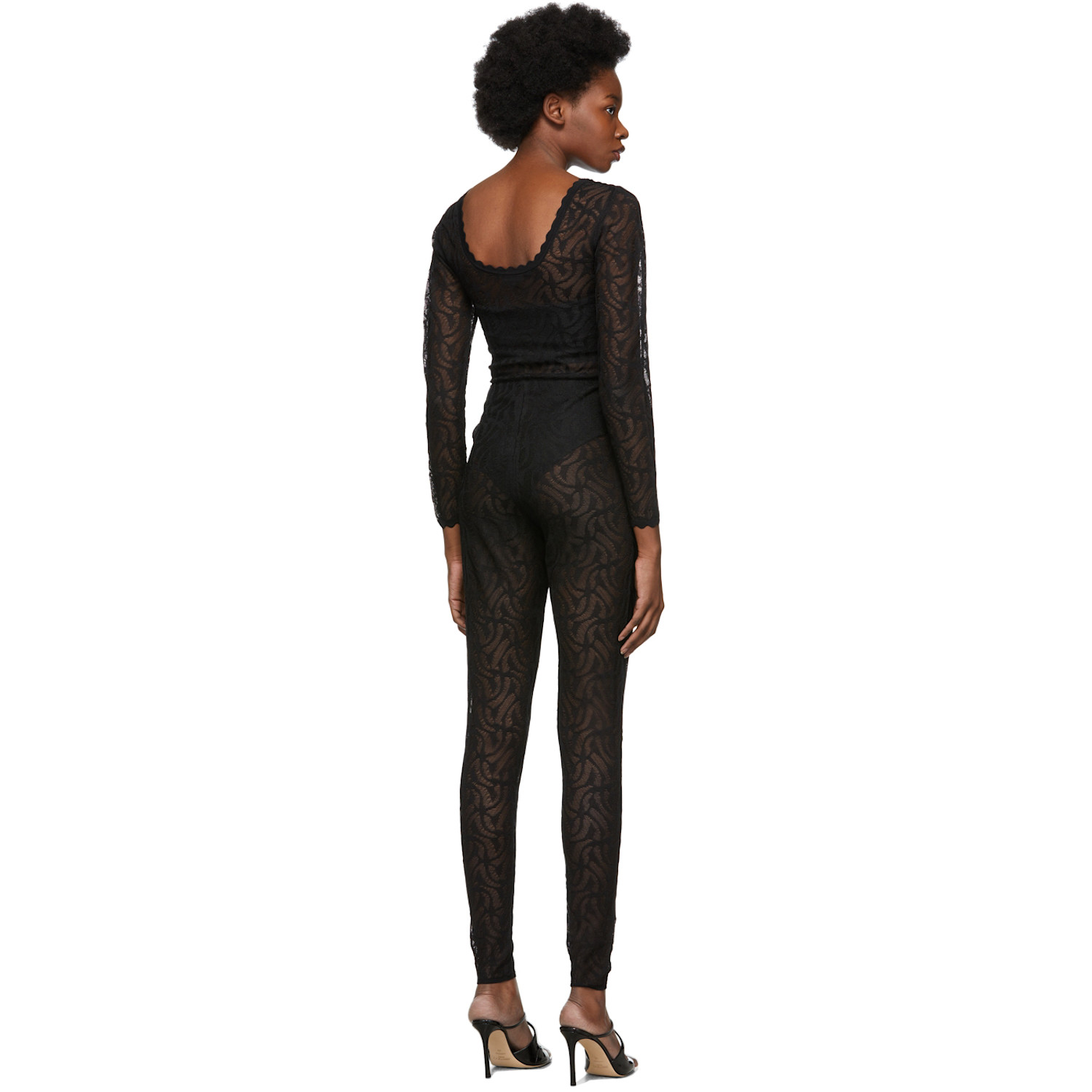  Diotima Black Lace Jumpsuit 